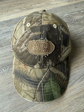 Luke Bryan Camo Baseball Cap - Brown/Green, Adjustable
